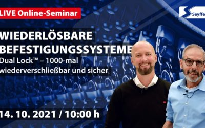 Kostenloses Online-Seminar für wiederlösbare Befestigungssysteme