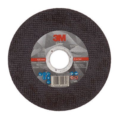 3M™ Silver Trennscheibe, 125 mm x 1,0 mm x 22 mm, Typ 41 3M™ Silver Trennscheibe, 125 mm x 1,0 mm x 22 mm, Typ 41