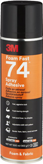 3M Sprühklebstoff auf Basis Synthetischer Elastomere Foam Fast 74 – für Schaumstoffe 3M Sprühklebstoff auf Basis Synthetischer Elastomere Foam Fast 74 – für Schaumstoffe