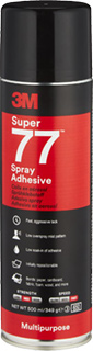 3M Sprühklebstoff auf Basis Synthetischer Elastomere Super 77 – das Multi-Talent 3M Sprühklebstoff auf Basis Synthetischer Elastomere Super 77 – das Multi-Talent