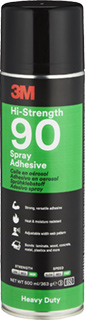 3M Sprühklebstoff auf Basis Synthetischer Elastomere Hi-Strength 90 – für hochfeste Verbindungen 3M Sprühklebstoff auf Basis Synthetischer Elastomere Hi-Strength 90 – für hochfeste Verbindungen