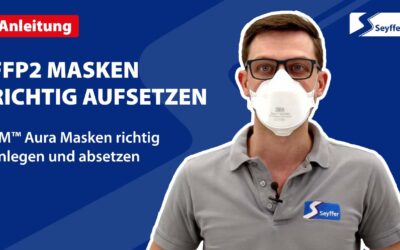 FFP2 Mund-Nasenschutzmaske richtig aufsetzen