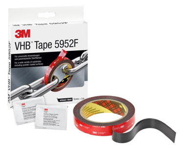 PP kleben mit dem doppelseitigen Klebeband 3M VHB 5952 PP kleben mit dem doppelseitigen Klebeband 3M VHB 5952